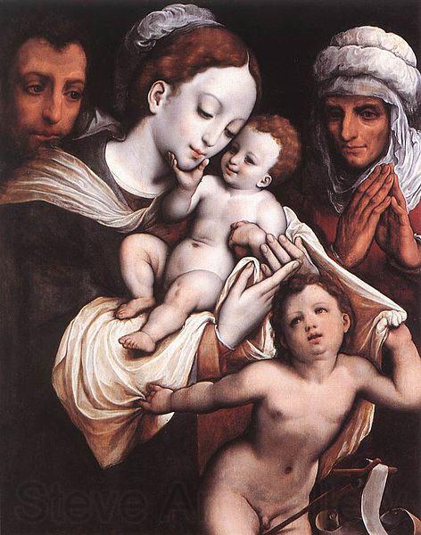 Cornelis van Cleve Holy Family Spain oil painting art